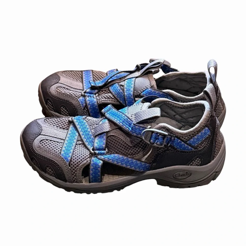 Chaco Outcross Vibram Pro Web Hybrid Water Hiking Shoes Gray Blue Women's 6.5